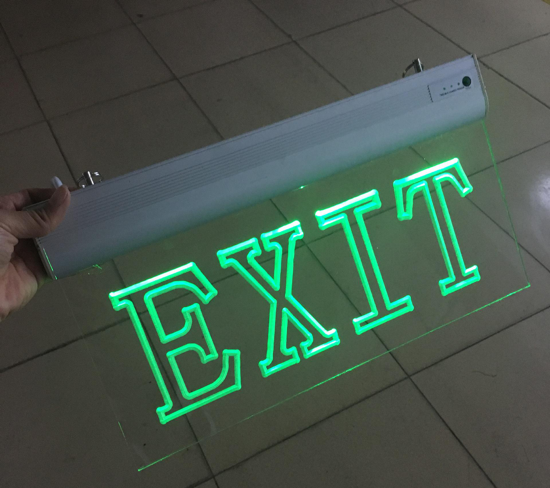 Wholesale Exit 2w Sign 220v Rechargeable Led Light Ceiling Emergency Lamp Fire passage emergency light  Emergency sign light