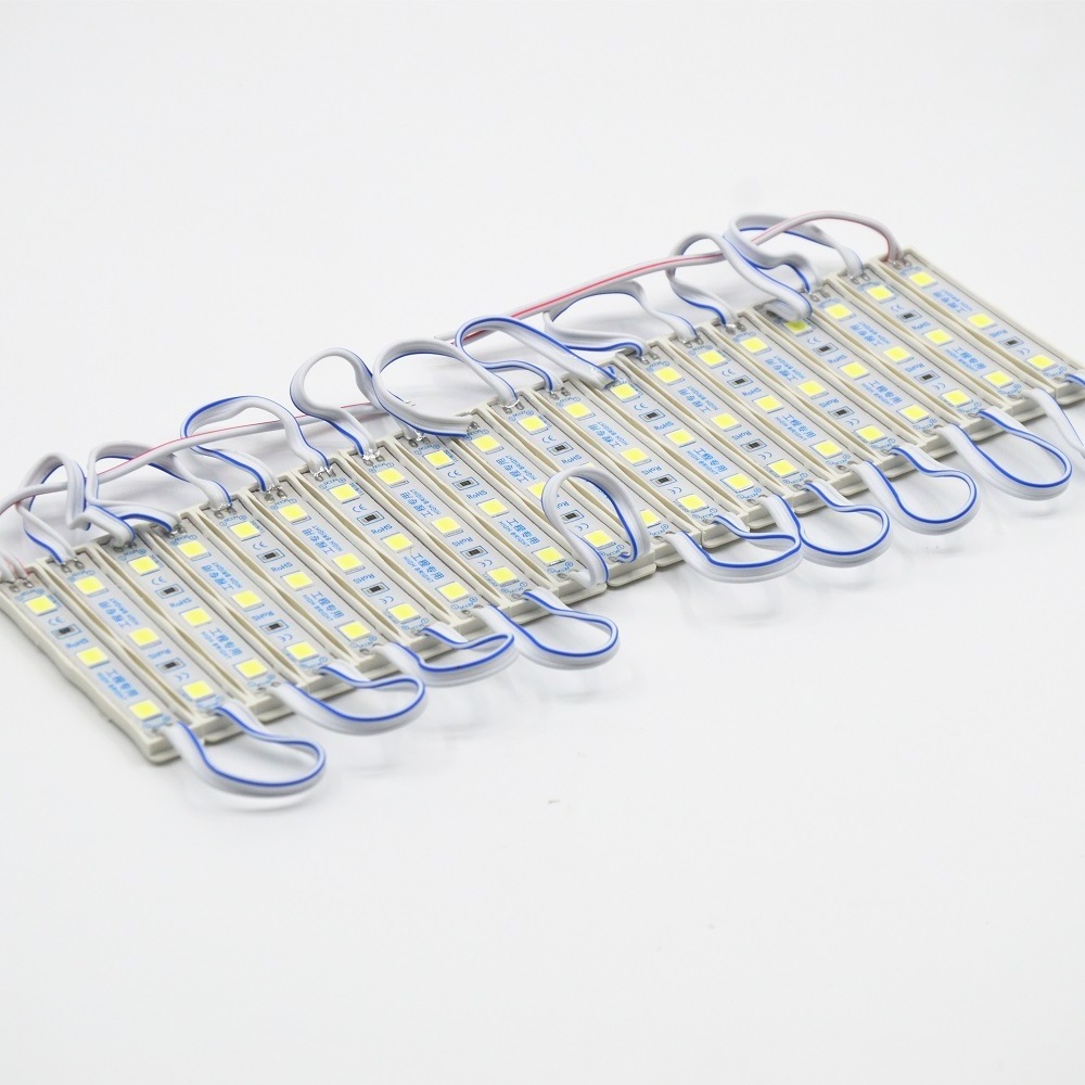 10PCS/Lot LED Module 5054 3 LED DC12V Waterproof Advertisement Design LED Modules White Color Super Bright Lighting COB 2835