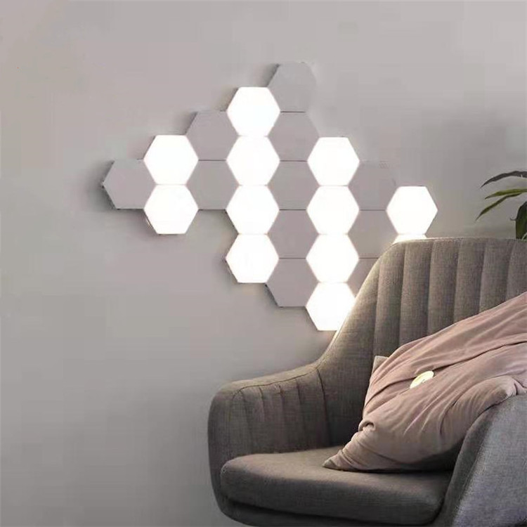 DIY Quantum Lamps intelligent led night Hexagonal Wall Lamp Dimmable Touch Sensitive Lighting