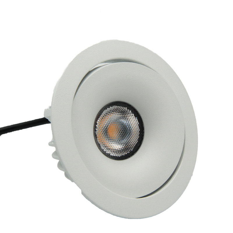 Led Housing Downlights Dimmable Ip65 Adjustable Waterproof Angled Die Cast Ceiling Fire Rated Cob Light Recessed Downlight