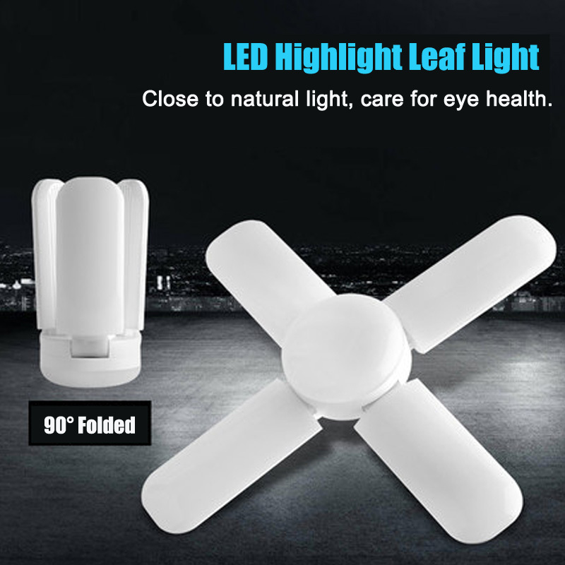 40W 60W 75W LED three-page folding light LED Four Page Folding Light E27 foldable bulb foldable deformable bulb