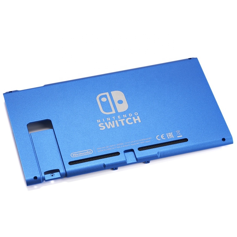 Soft Touch Grip White Console Back Plate DIY Replacement Housing Shell Case for Nintendo Switch Console with Kickstand