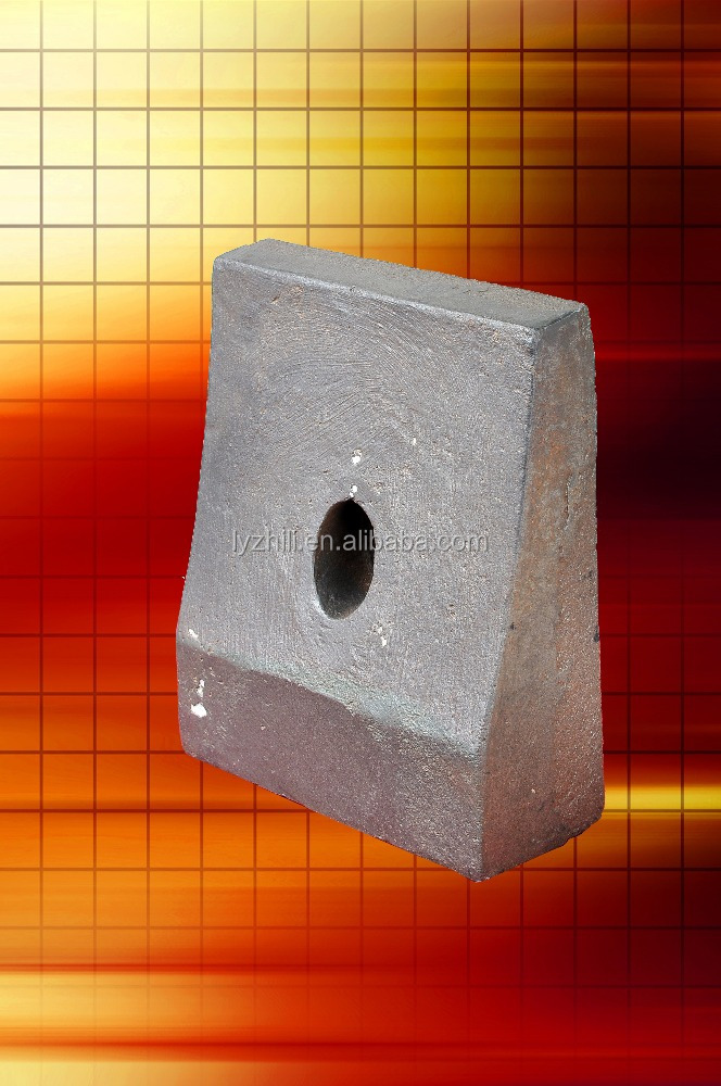 strong protectting high manganese crusher hammer mill wear liner plate chute liner