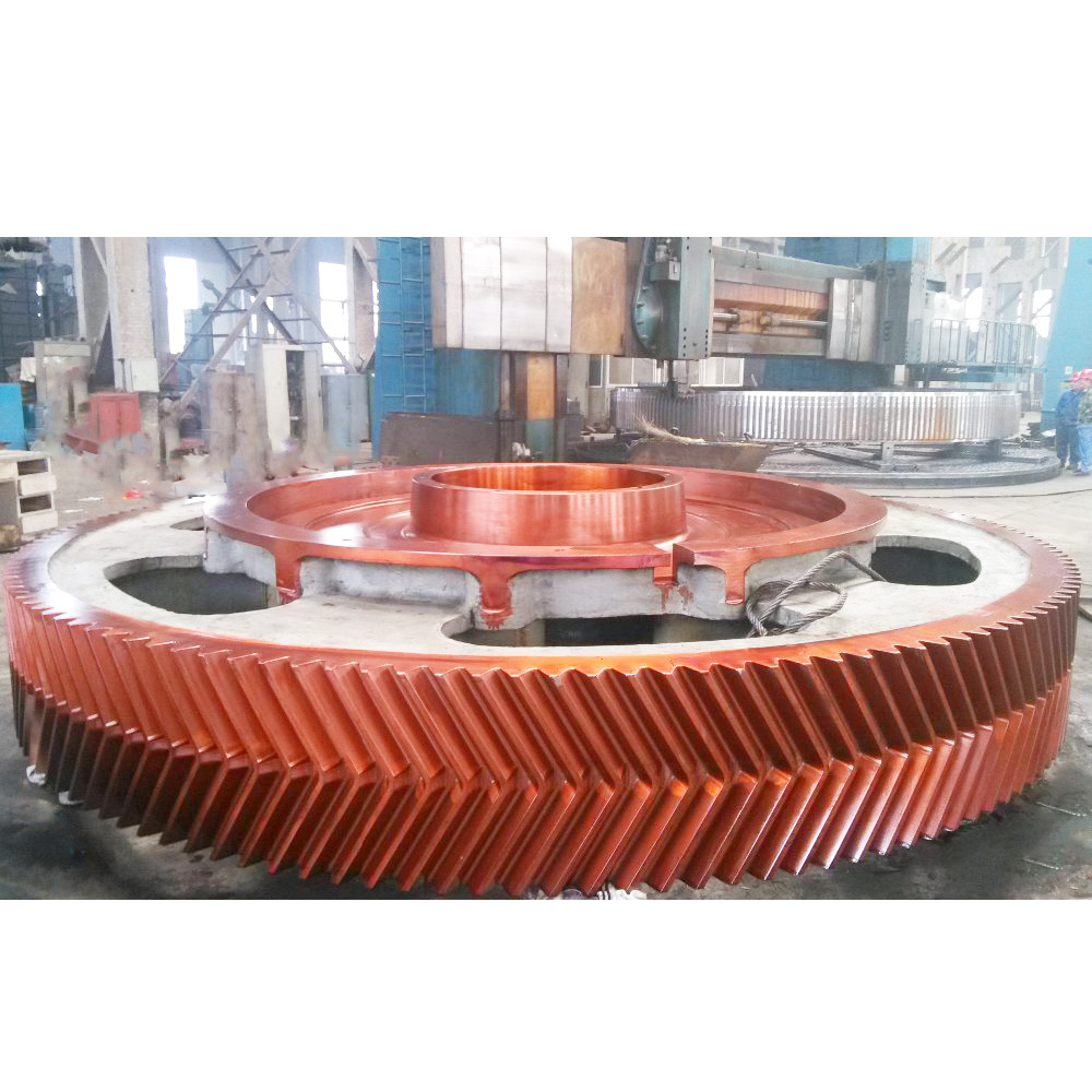 customized forged steel ball mill pinion gear ring