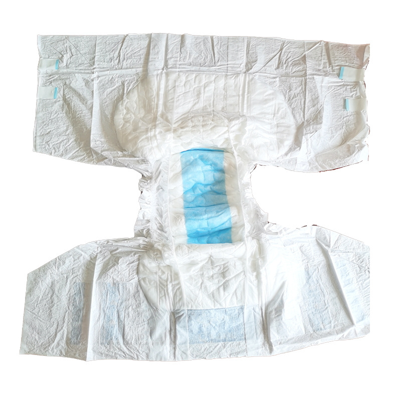 Wholesale Ultra Thick Japanese SAP Soft Adult Diapers with Optional Adhesive PP Sticker