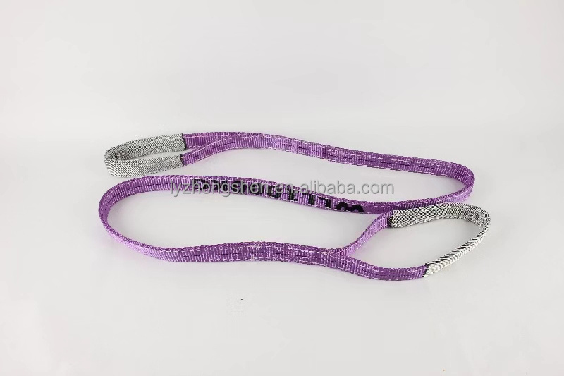 Hot selling 1Ton Polyester Lifting Webbing flat Sling Belt for Crane Lifting with safety factor  4:1 5:1 6:1