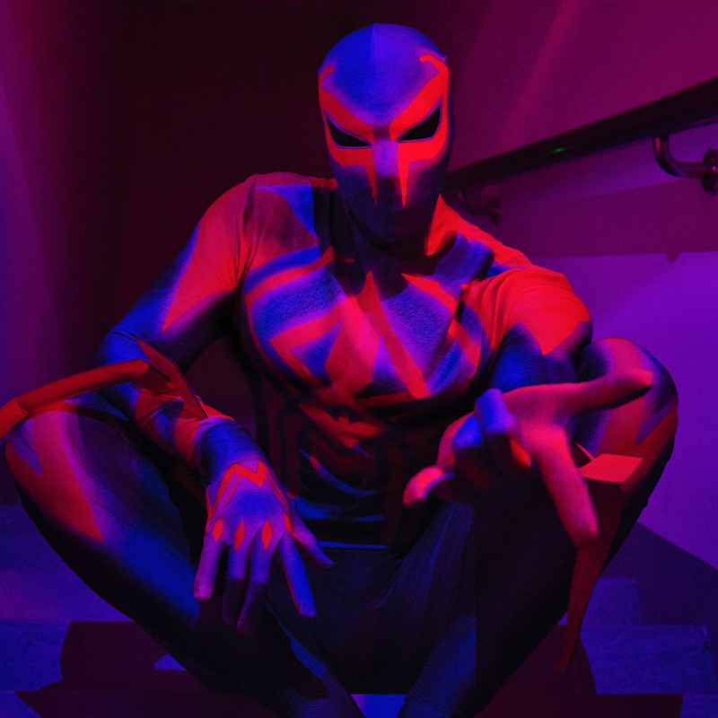 spiderman 2099 Marvel props Spider-Man: Across the Spider-Verse 1:1 clothes props Iron Man helmet Thor's Hammer