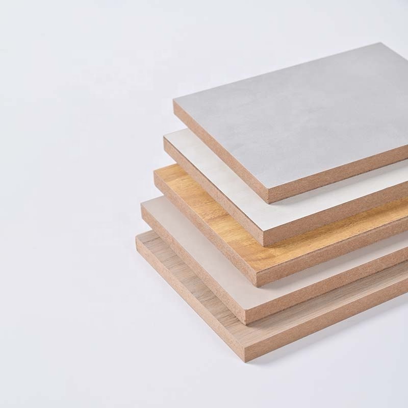 ShanDong Supplier Plywoods WBP Melamine Board 18mm Raw Plain MDF Board for Furniture and Kitchen Cabinet