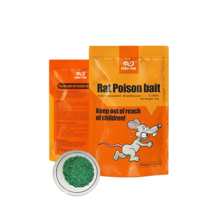 Pest control Rat poison bait Raticide 0.005% Brodifacoum rat killing mouse killing Rodenticide Rat Mice Mouse Killer