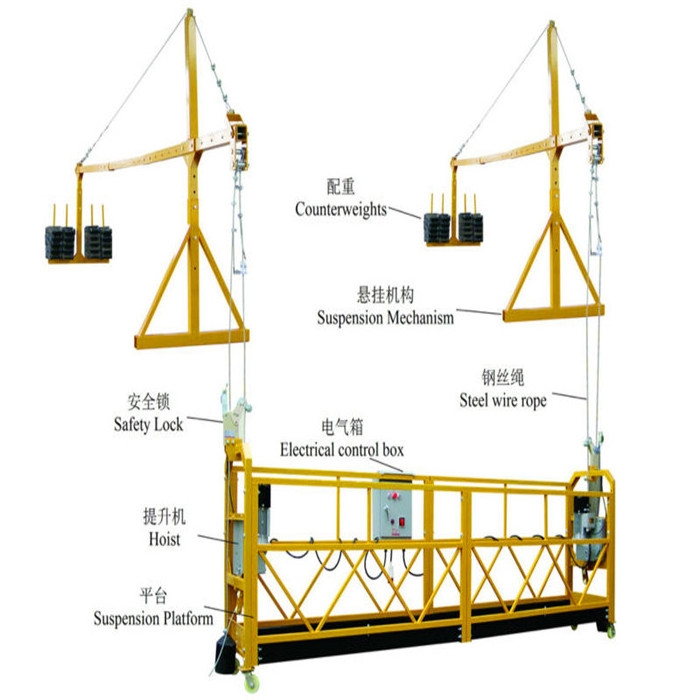 Building cleaning cradle / Scaffold ladder / construction electric lift hoist / suspended platform