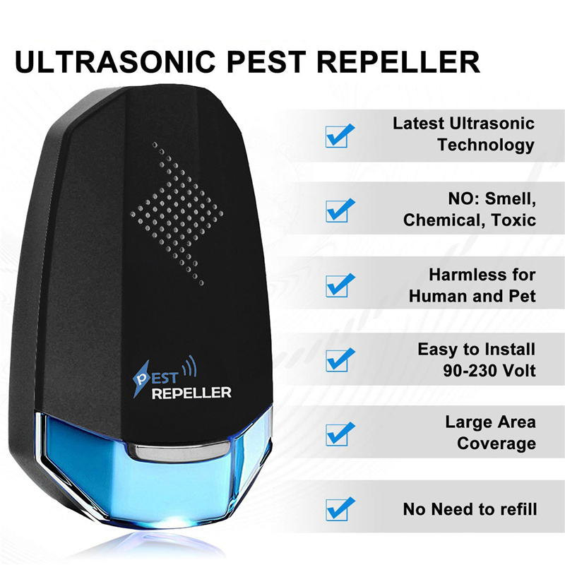 Ultrasonic Pest Repellent Mosquito Reject Indoor Mosquito Repellent Ultrasonic Pest Control with Night Light