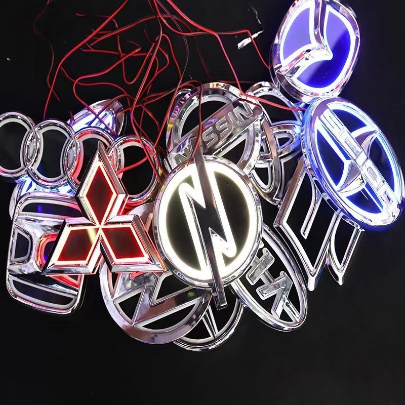 Auto Logo Led Light Car Grille Emblem 5d Car Front Logo Badge Led Light For vw bmw toyota benz Chevrolet Mazda