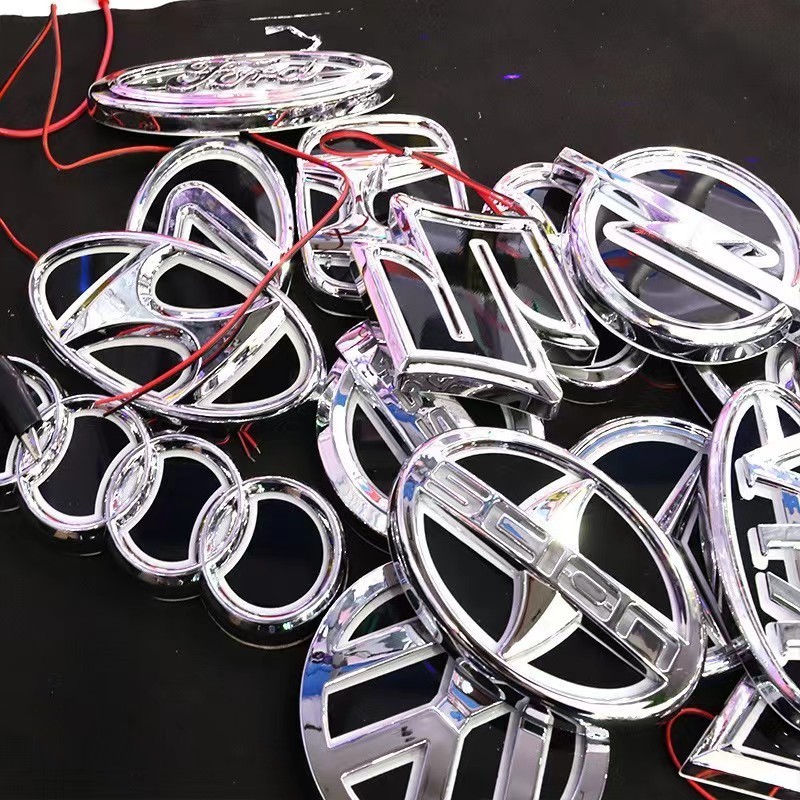 Auto Logo Led Light Car Grille Emblem 5d Car Front Logo Badge Led Light For vw bmw toyota benz Chevrolet Mazda