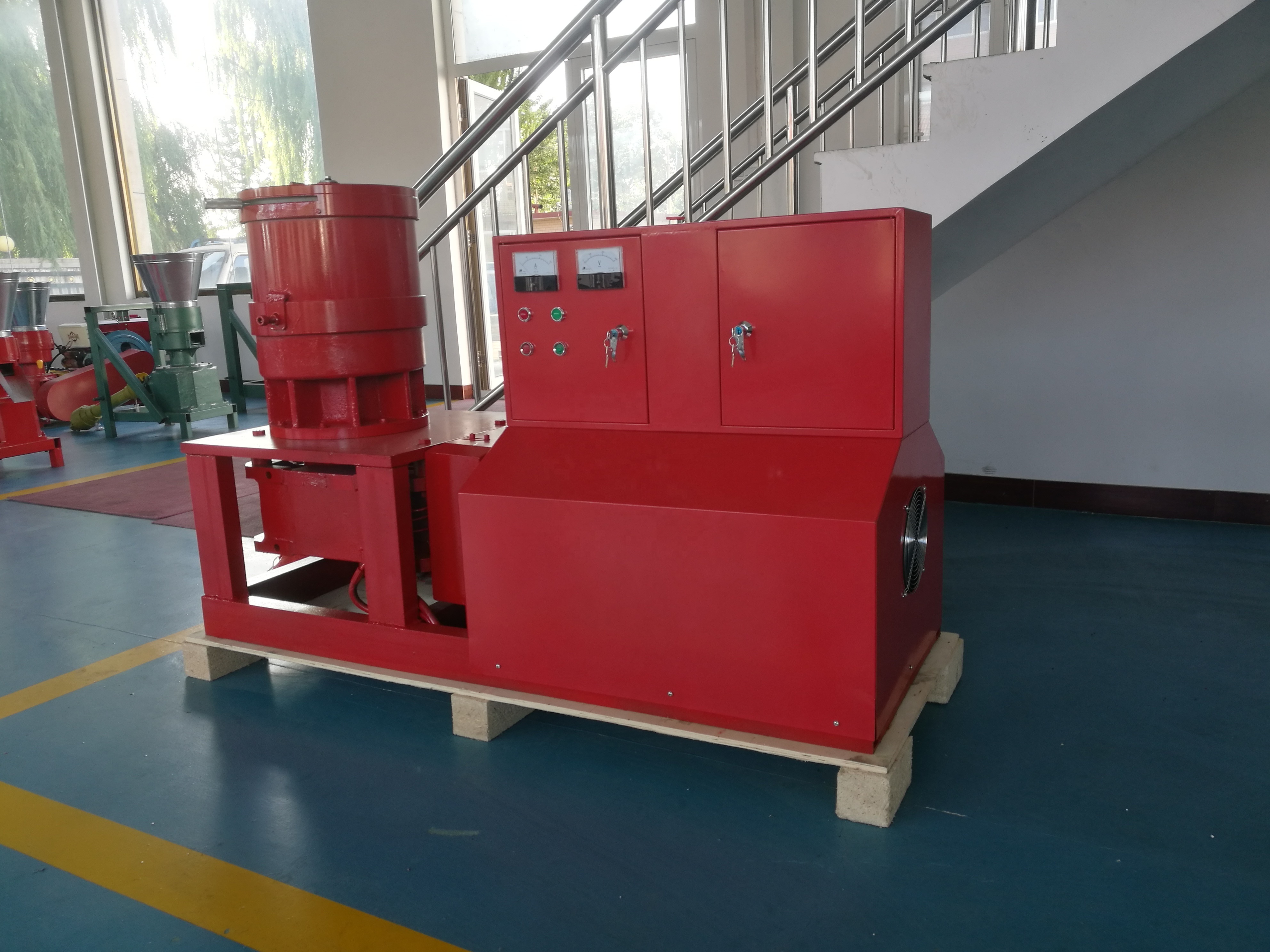 MKL395 biomass wood pellet mill machine with CE certification free sea shipping to port