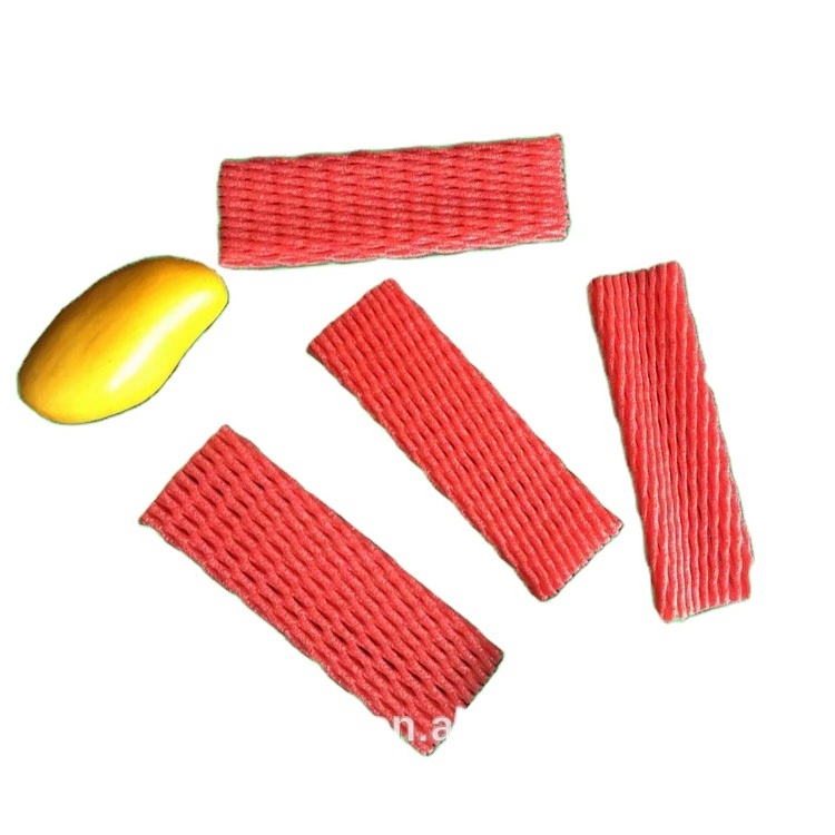 Epe apple fruit red white blue bag for garlic mesh foam roll packing net