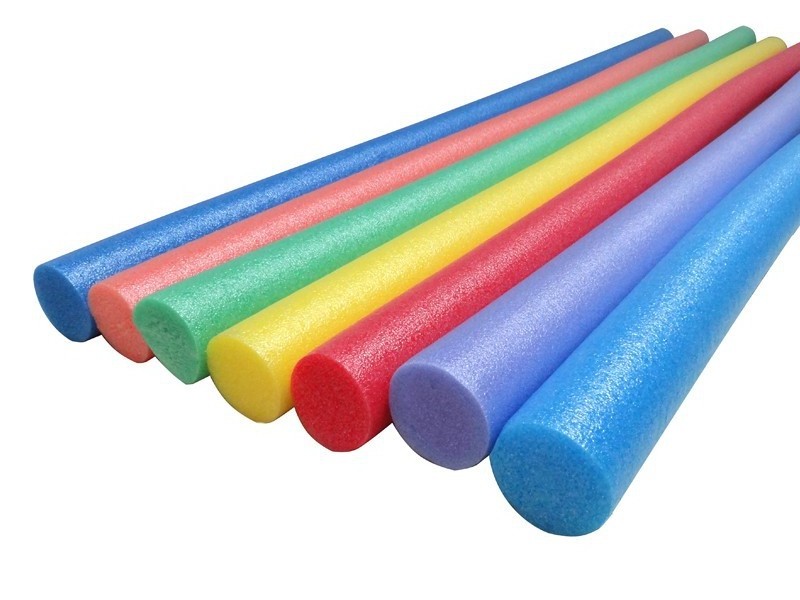 Swimming pool noodle EPE foam tube, round epe tube foam protector