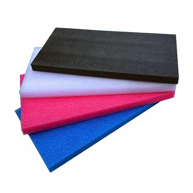 Colored EPE Foam Board closed cell cross linked polyethylene foam sheet 1meter*1meter*80mm