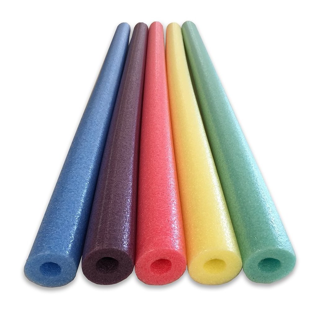 Swimming pool noodle EPE foam tube, round epe tube foam protector