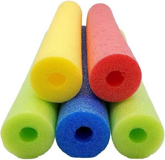 Swimming pool noodle EPE foam tube, round epe tube foam protector