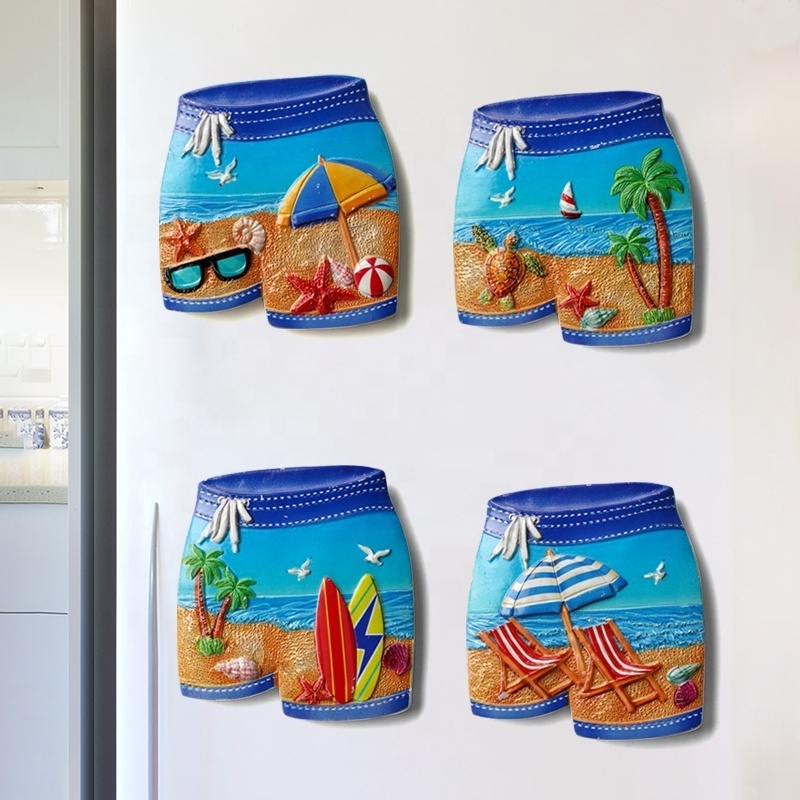 Resin Magnet Souvenirs Travel Ocean Scenery Refrigerator Stickers Creative Home Decoration