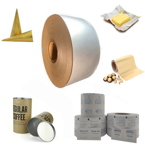 Potato Chips Canister Foil Roll Aluminum Laminated Lined cardboard Composite Paper