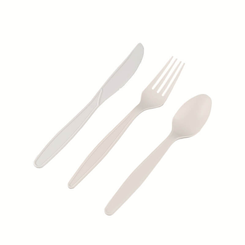 Corn Starch Utensils Disposable Custom Forks Compostable Tableware Knife Fork And Spoon