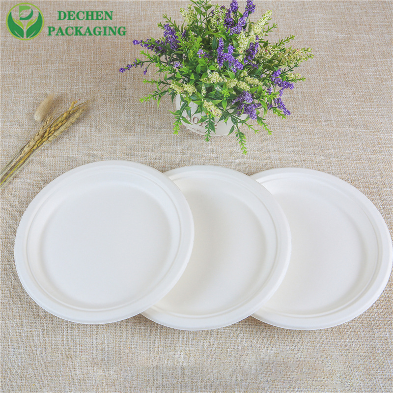 Wedding Paper Plates Sugarcane Plate In Thailand Paper Plates For Home 10 Inches