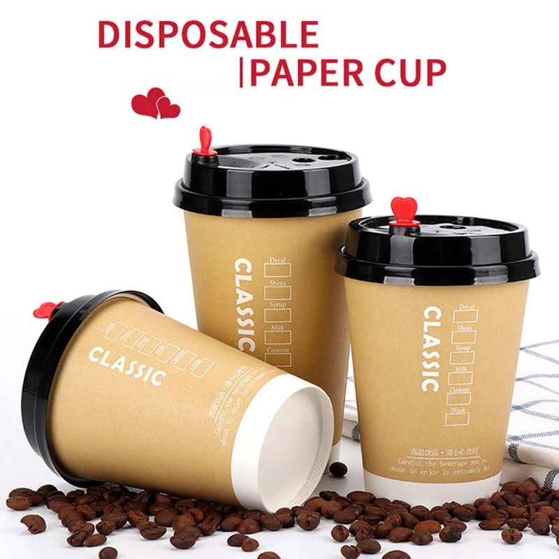 20oz Greaseproof Paper 16 Oz Coffee Cups With Lids