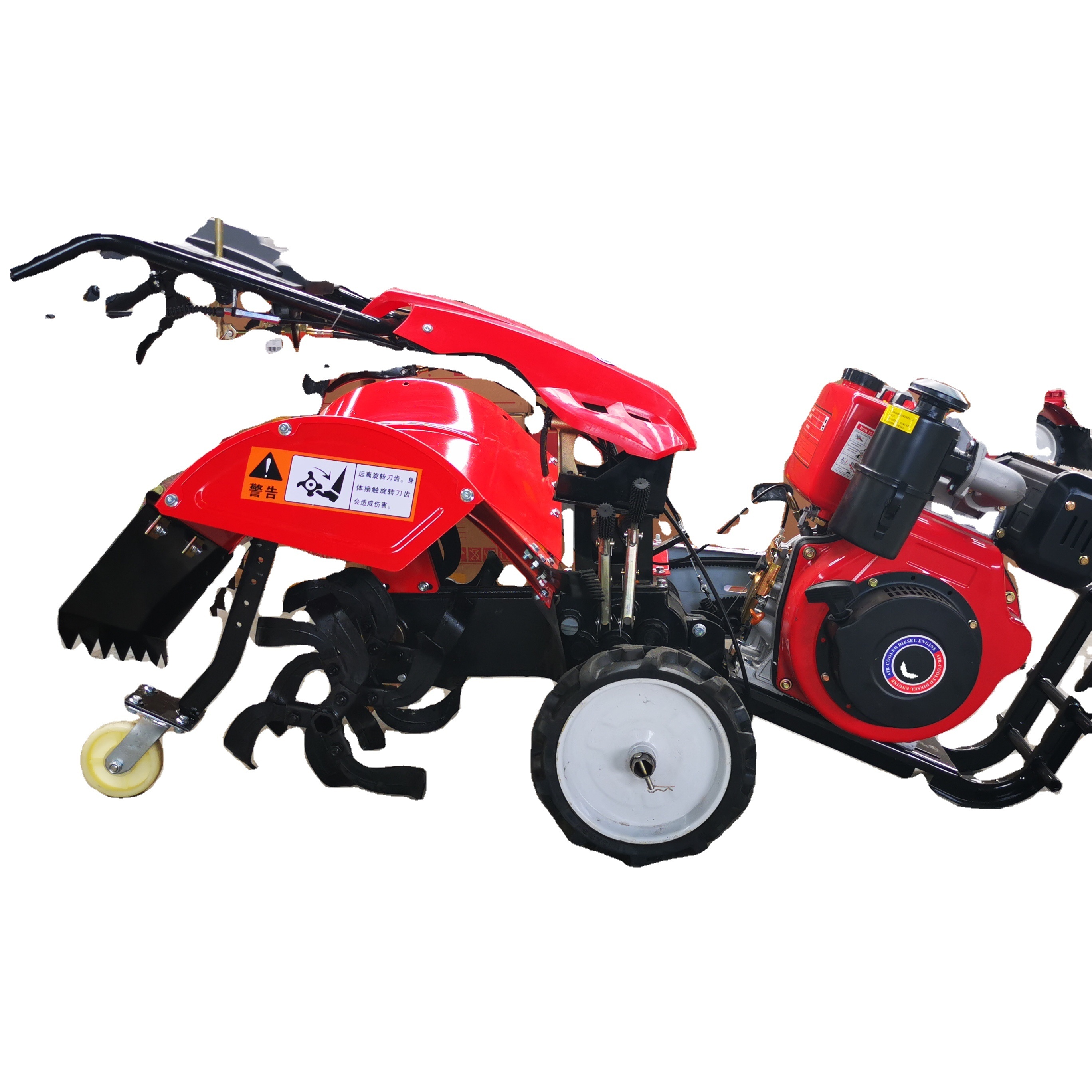 Land Cultivator Four Stroke 10HP Mini Power Tiller Agricultural Machine