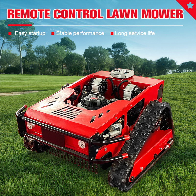 Crawler Robot Lawn Mower Self Propelled Remote Control Garden Grass Cutting Machine Automated Lawn Mower