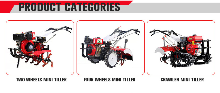 Mini Cultivator Mini Rotary Tiller Farm Power Tiller Agriculture Walk-Behind Tiller