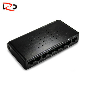 8 port passive poe switch, mini desktop poe switch with plastic housing