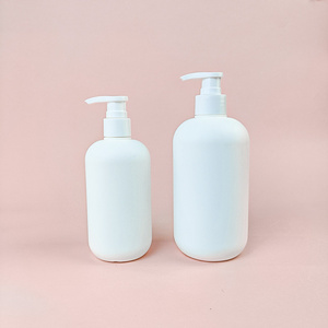 New Design 250ml 300ml 500ml Plastic Shampoo Emulsion Bottle Frosted shower gel Lotion Pump Bottles Cosmetic packaging container