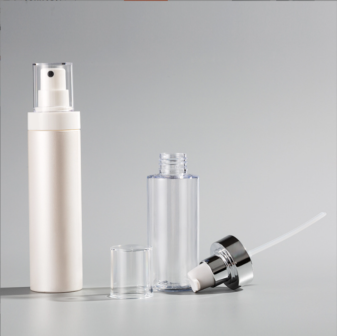 250ml dual chamber airless pump bottle beauty product packaging plastic spray bottles for cosmetic