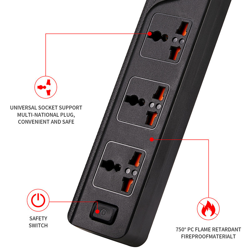 Electrical Accessories Electric Plug Switch Smart Adapter Extension Board Socket Surge Protector Power Strip