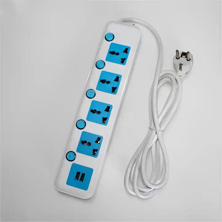 High Quality Multi Socket Plug Sockets Universal 4 USB Ports Multi Plug Power Adapters