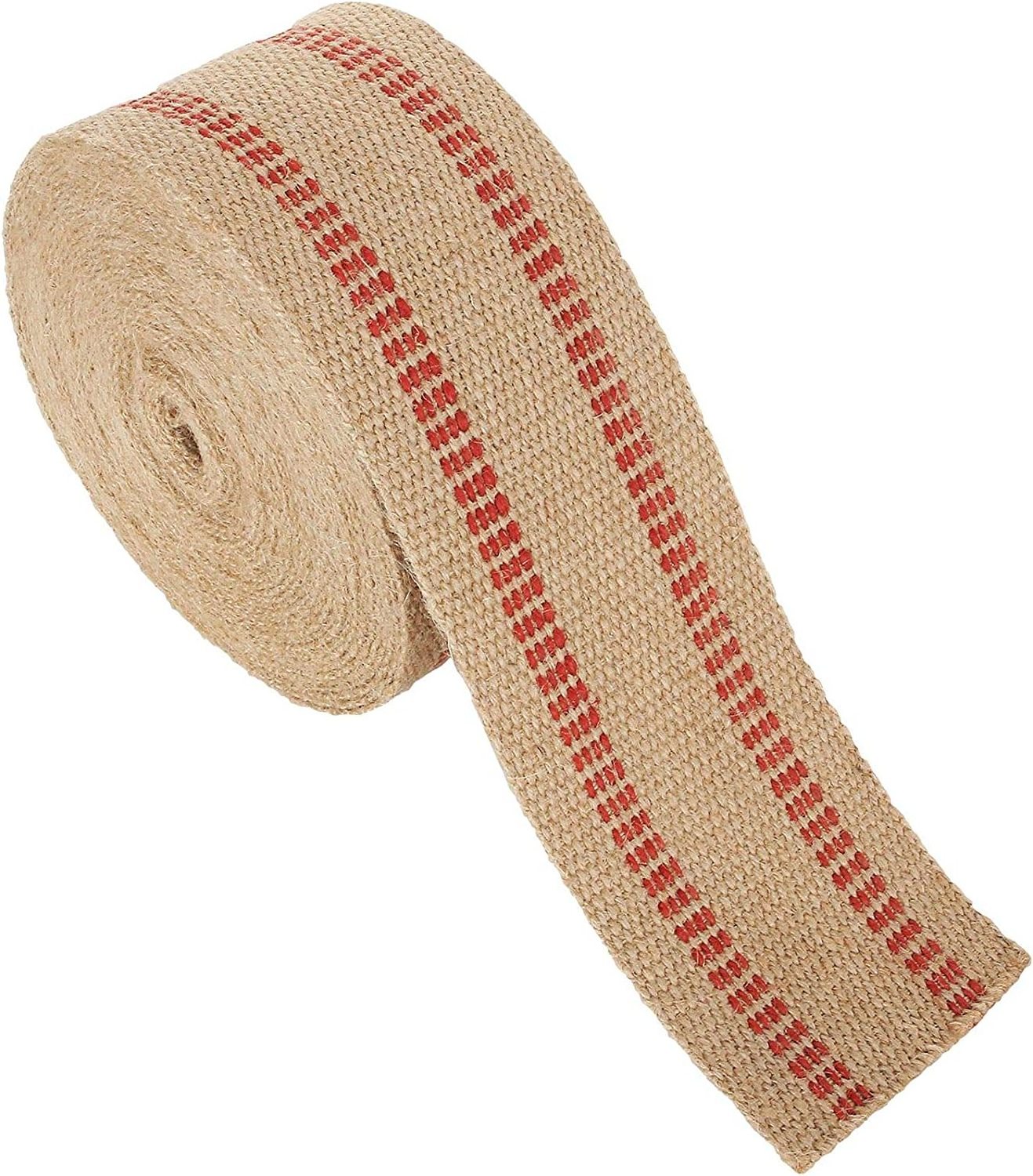 100% Natural Jute Webbing Tape 60mm Hessian Straps for Sofa Repairing Decorative Home Textile Accessory