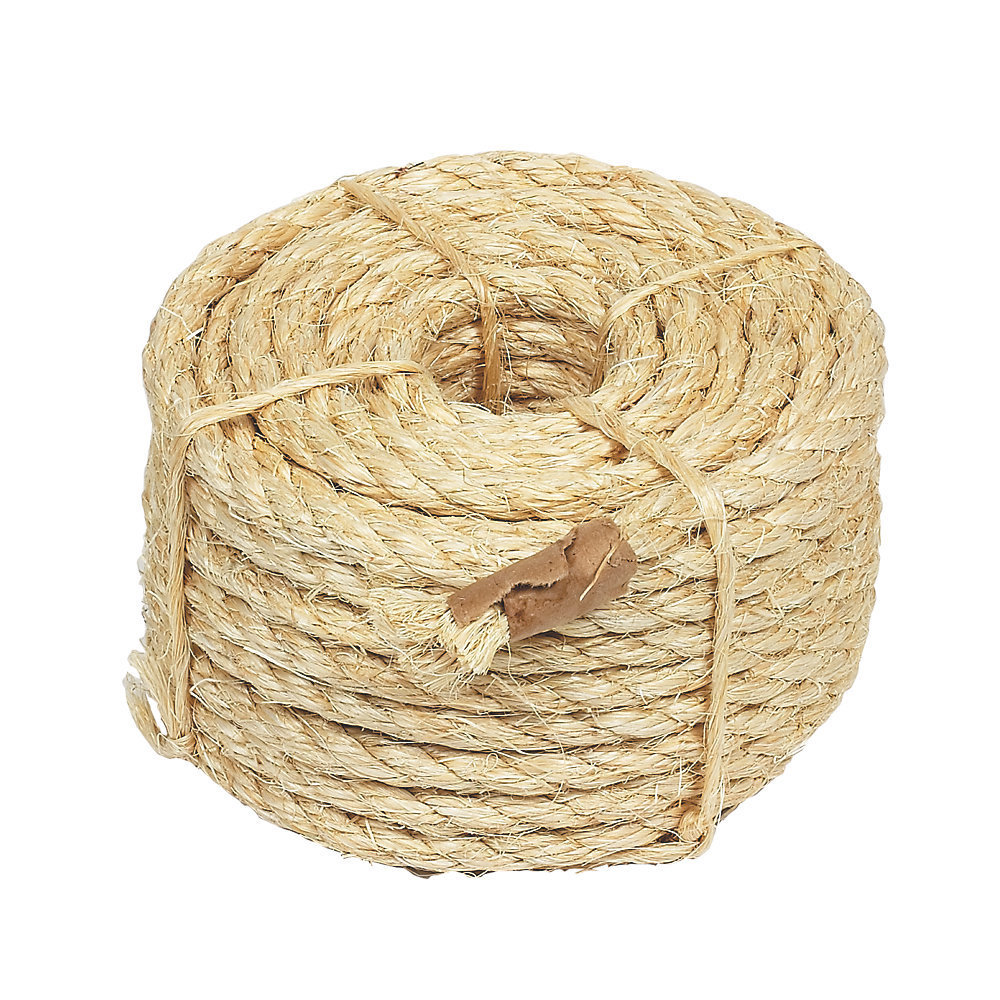 1/4-Inch X 100-Feet Natural Fiber Twisted Sisal Strand Packaging Rope Twine