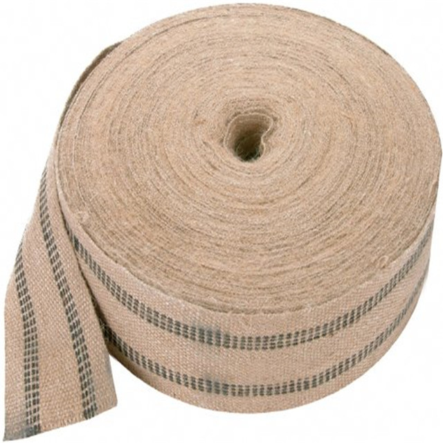 100% Natural Jute Webbing Tape 60mm Hessian Straps for Sofa Repairing Decorative Home Textile Accessory