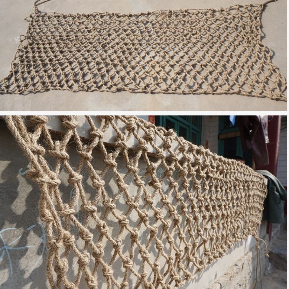 Heavy Duty Jute Twine Trellis Netting Climbing Plant Support for Outdoor Garden Packaging Ropes