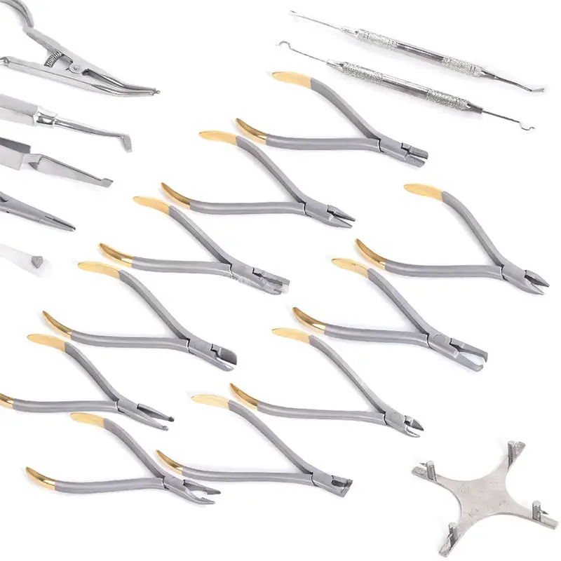 18 Pcs High Quality Basic Orthodontics Dental Instruments Tools Set Composite Kit/Dental Orthodontic