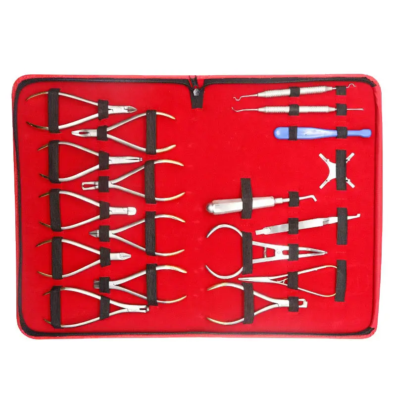 18 Pcs High Quality Basic Orthodontics Dental Instruments Tools Set Composite Kit/Dental Orthodontic