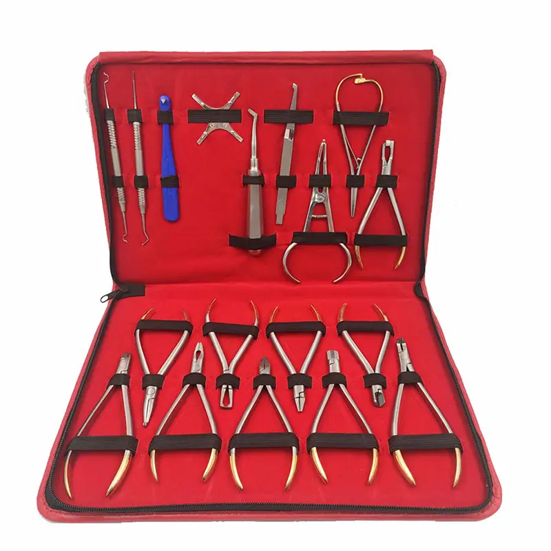 18 Pcs High Quality Basic Orthodontics Dental Instruments Tools Set Composite Kit/Dental Orthodontic