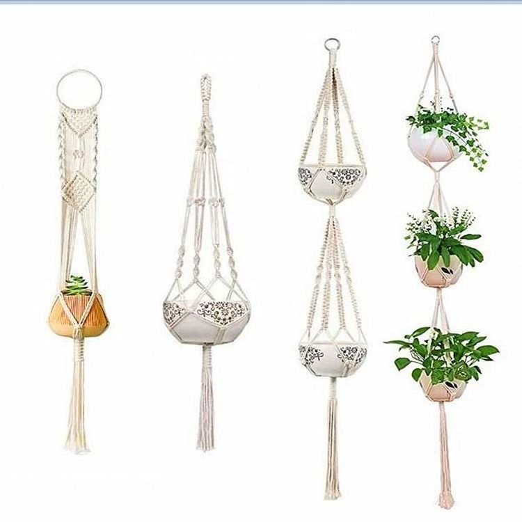 Wall Vase Hanging Air Plants Pot Decorative Cotton Wall Plant Holder