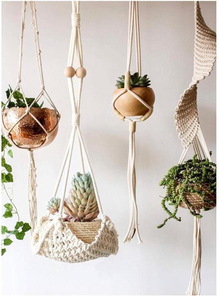 Macrame Plant Hangers Indoor Outdoor Hanging for Home Decoration