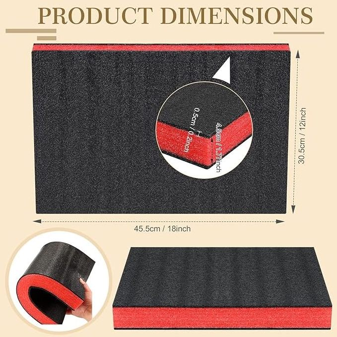 Tool organizer foam High density  Milwaukee Packout  foam insert kaizen foam