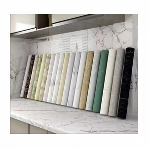 Removable kitchen counter marble contact paper PVC self-adhesive waterproof marble wall paper sticker