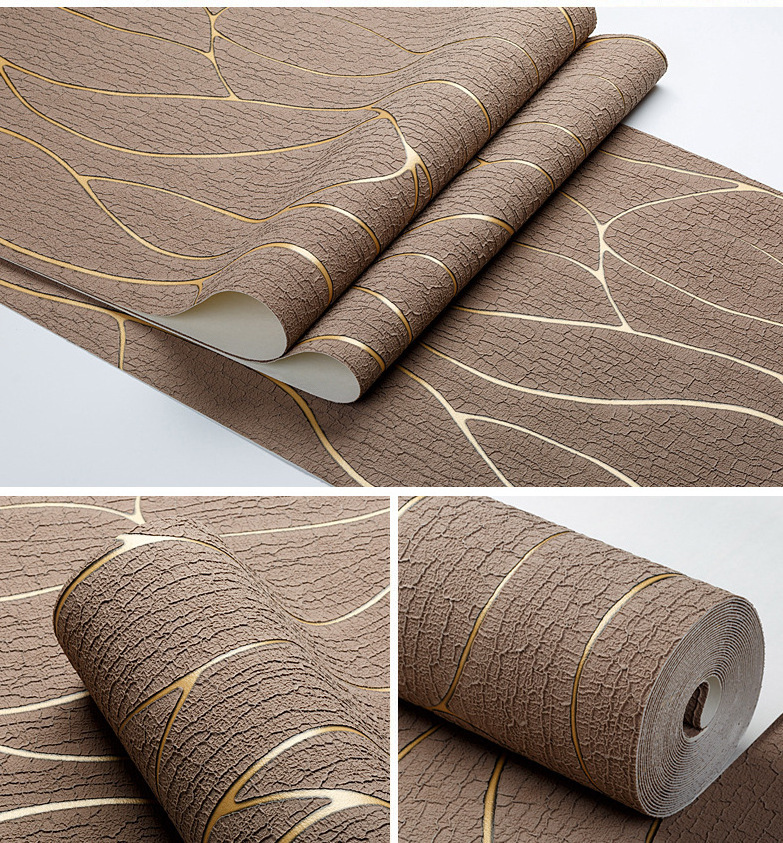 Modern Home decor wallpaper stripes deerskin bedroom non-woven wallpaper living room TV background wall wallpaper