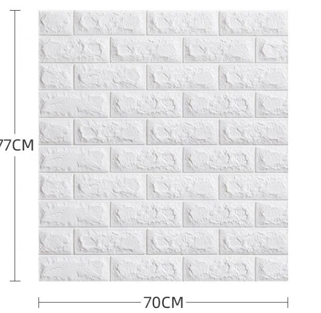 PE Wall Panels 3d Brick Wallpaper self adhesive 3d Foam Wall Stickers for Home Decoration