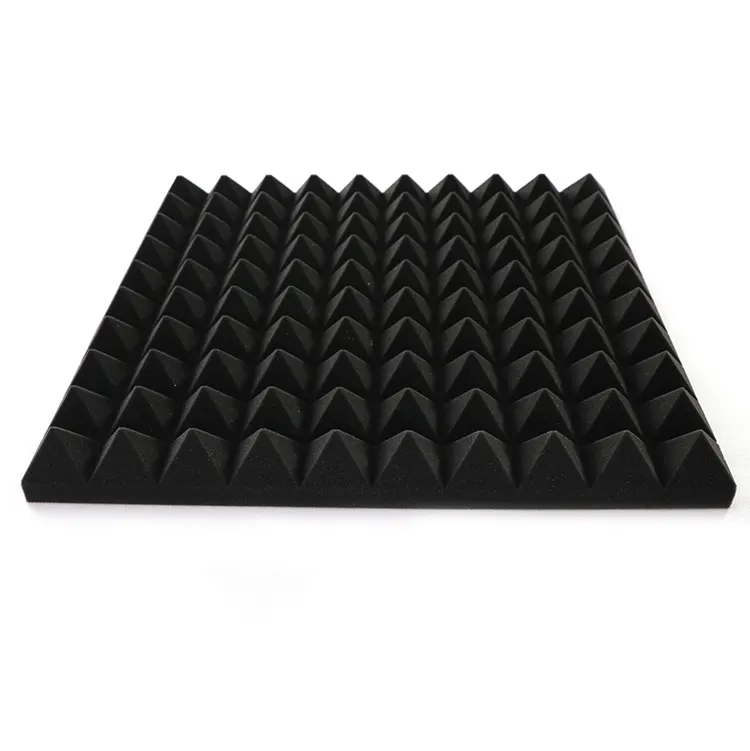 Modern Pyramid Design Acoustic Panel Sound Absorption Foam Pads Polyester Soundproof Wall Pads for Studio Office